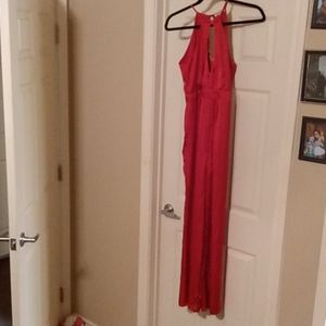 Cute red pant jumpsuit